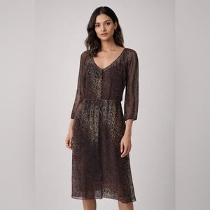 Club Monaco Silk Print Dress Size 6